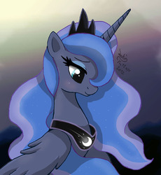 Size: 920x1000 | Tagged: safe, artist:joakaha, princess luna, pony, g4, female, solo