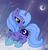 Size: 1000x1050 | Tagged: safe, artist:joakaha, princess luna, pony, g4, female, s1 luna, solo