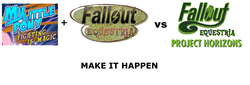 Size: 2304x784 | Tagged: safe, fallout equestria, fallout equestria: project horizons, fighting is magic, exploitable meme, make it happen, meta