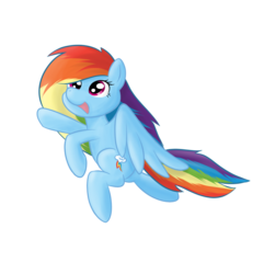 Size: 768x796 | Tagged: dead source, safe, artist:spaerk, rainbow dash, pegasus, pony, g4, female, filly, filly rainbow dash, solo