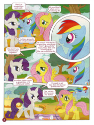 Size: 756x1000 | Tagged: safe, fluttershy, rainbow dash, rarity, g4, german comic, official, comic, german my little pony comic, my little pony comic, official content, strange apple cookies