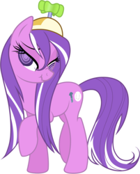 Size: 2286x2842 | Tagged: safe, screwball, g4, bedroom eyes, high res, recolor, scrunchy face, simple background, transparent background, vector, wet mane