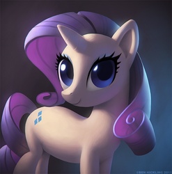 Size: 660x667 | Tagged: safe, artist:benhickling, rarity, pony, unicorn, g4, female, solo