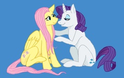 Size: 1308x823 | Tagged: safe, artist:cartoonlion, fluttershy, rarity, g4, female, lesbian, ship:flarity, shipping