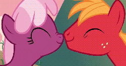 Size: 892x467 | Tagged: safe, screencap, big macintosh, cheerilee, earth pony, pony, g4, hearts and hooves day (episode), season 2, animated, boop, cheeribetes, cute, eyes closed, female, hearts and hooves day, love poison, macabetes, male, mare, nose wrinkle, noseboop, nuzzling, ship:cheerimac, shipping, smiling, stallion, straight