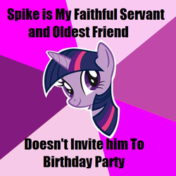 Size: 598x599 | Tagged: safe, spike, twilight sparkle, g4, sweet and elite, abuse, advice meme, image macro, meme, spikeabuse, trollight sparkle