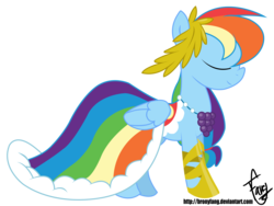 Size: 10800x8100 | Tagged: dead source, safe, artist:bronyfang, rainbow dash, g4, absurd resolution, clothes, dress, simple background, transparent background, vector