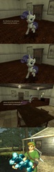 Size: 730x2315 | Tagged: safe, rarity, g4, comic, gmod, link, the legend of zelda