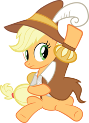 Size: 5249x7233 | Tagged: safe, artist:quanno3, applejack, smart cookie, pony, g4, absurd resolution, dressing, female, simple background, sitting, solo