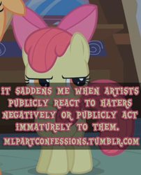 Size: 377x467 | Tagged: safe, apple bloom, g4, meta, pony confession, text