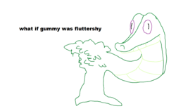 Size: 1217x769 | Tagged: safe, fluttershy, gummy, g4, exploitable meme, meme, tree, wut if gummy wuz a meme