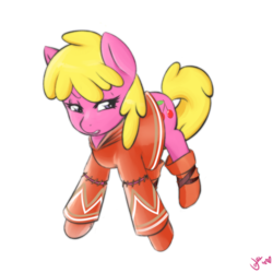 Size: 900x900 | Tagged: dead source, safe, artist:tentacuddles, cherry berry, pony, g4, crossover, female, final fantasy, final fantasy tactics, simple background, solo, transparent background