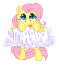 Size: 1079x1368 | Tagged: safe, artist:fauxsquared, fluttershy, g4, black background, cheek squish, cloud, cute, daaaaaaaaaaaw, shyabetes, simple background, squishy cheeks, weapons-grade cute