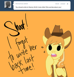 Size: 700x728 | Tagged: safe, braeburn, earth pony, pony, ask braeburn!, g4