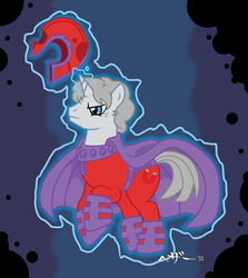 Size: 659x739 | Tagged: safe, artist:hezaa, pony, magneighto, magneto, ponified, solo