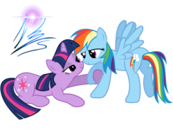 Size: 8000x6000 | Tagged: safe, artist:nightmaremoons, rainbow dash, twilight sparkle, g4, absurd resolution, female, lesbian, ship:twidash, shipping, simple background, transparent background, vector