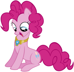 Size: 4000x3880 | Tagged: safe, artist:ryoki-fureaokibi, pinkie pie, earth pony, pony, friendship is magic, g4, element of laughter, elements of harmony, open mouth, simple background, solo, transparent background