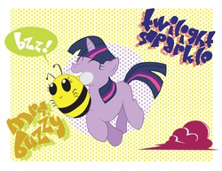 Size: 3300x2550 | Tagged: safe, artist:inspectornills, twilight sparkle, bee, mentally advanced series, g4, female, filly, filly twilight sparkle, high res, mrs. buzzy, younger