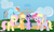 Size: 1000x600 | Tagged: safe, artist:therecliner27, applejack, derpy hooves, pinkie pie, rainbow dash, rarity, twilight sparkle, pegasus, pony, g4, female, mare