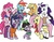 Size: 3300x2550 | Tagged: safe, artist:inspectornills, applejack, fluttershy, pinkie pie, rainbow dash, rarity, spike, twilight sparkle, dragon, earth pony, pegasus, pony, unicorn, g4, anime, clothes, cosplay, costume, crossover, female, harem, high res, horn, love hina, lucky bastard, maehara shinobu, male, mane seven, mane six, manespike, parody, ship:applespike, ship:flutterspike, ship:pinkiespike, ship:rainbowspike, ship:sparity, ship:twispike, shipping, spike gets all the mane six, spike gets all the mares, spike you lucky bastard, straight, urashima keitaro