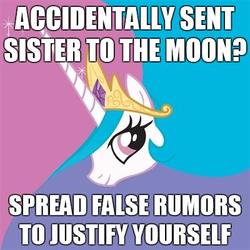 Size: 400x400 | Tagged: safe, princess celestia, g4, image macro, meme, text, trollestia