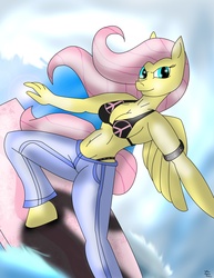 Size: 2438x3152 | Tagged: safe, artist:collinscorpio, fluttershy, anthro, g4, high res
