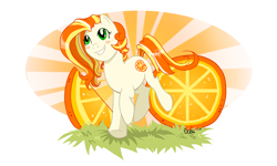 Size: 1280x768 | Tagged: safe, artist:ellisarts, oc, oc only, oc:orange cream, pony, solo