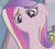 Size: 934x836 | Tagged: safe, edit, edited screencap, screencap, princess cadance, queen chrysalis, alicorn, changeling, changeling queen, pony, a canterlot wedding, g4, my little pony: friendship is magic, black coat, disguise, disguised changeling, evil smile, fake cadance, fangs, female, floppy ears, green eyes, green sclera, grin, looking at you, looking down, looking down at you, mare, meta illusion, multicolored hair, multicolored mane, optical illusion, pink coat, pink fur, pink hair, pink mane, purple eyes, purple hair, purple mane, slit pupils, smiling, solo, teal hair, teal mane, when you see it, yellow hair, yellow mane