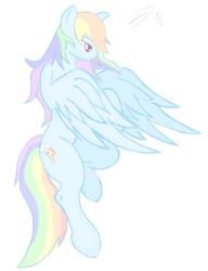 Size: 957x1248 | Tagged: safe, artist:shearx, rainbow dash, pegasus, pony, g4