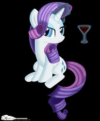 Size: 1400x1700 | Tagged: safe, artist:warfost, rarity, pony, g4, drink, glass, solo, wine glass