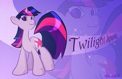 Size: 1212x786 | Tagged: safe, artist:astalakio, twilight sparkle, pony, unicorn, g4, female, mare, smiling, solo, unicorn twilight, wallpaper, zoom layer