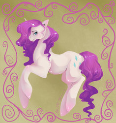 Size: 1024x1086 | Tagged: safe, artist:busoni, rarity, pony, unicorn, g4, solo