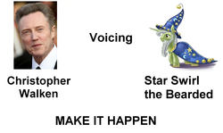 Size: 1790x1070 | Tagged: safe, star swirl the bearded, g4, christopher walken, exploitable meme, make it happen, meme, meta