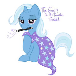 Size: 444x444 | Tagged: safe, artist:lulubell, trixie, pony, unicorn, g4, female, filly, mare, simple background, solo, wand, white background