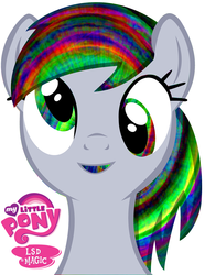 Size: 1041x1400 | Tagged: safe, derpy hooves, pegasus, pony, g4, drugs, female, lsd, mare, solo