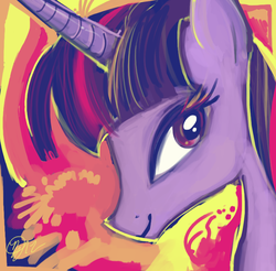 Size: 746x734 | Tagged: safe, artist:fartha, twilight sparkle, g4, smiling