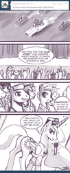 Size: 787x1920 | Tagged: safe, artist:johnjoseco, princess celestia, alicorn, pony, ask princess molestia, princess molestia, g4, butt, comic, female, mare, navy, plot, sunbutt