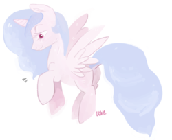 Size: 1191x972 | Tagged: safe, artist:1eg, princess celestia, g4, filly