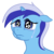 Size: 500x500 | Tagged: safe, artist:osakaoji, minuette, pony, unicorn, g4, crying, female, reaction image, sad, simple background, solo, transparent background