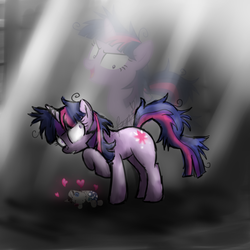 Size: 1000x1000 | Tagged: safe, artist:maplesunrise, smarty pants, twilight sparkle, g4, insanity, twilight snapple, want it need it