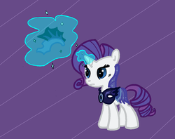 Size: 812x643 | Tagged: safe, artist:elslowmo, rarity, pony, g4, colored, night guard, solo