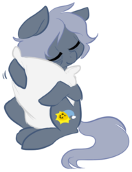 Size: 412x537 | Tagged: safe, artist:elslowmo, artist:php27, oc, oc only, oc:sleepyhead, pony, colored, pillow, solo