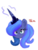 Size: 759x1006 | Tagged: safe, artist:asikku, princess luna, pony, g4, female, simple background, solo