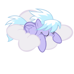 Size: 4500x4500 | Tagged: safe, artist:psalmie, cloudchaser, pony, g4, absurd resolution, cloud, female, simple background, sleeping, solo, transparent background, vector