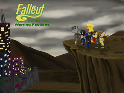 Size: 3500x2625 | Tagged: safe, artist:8aerondight8, oc, oc only, fallout equestria, high res, warring factions