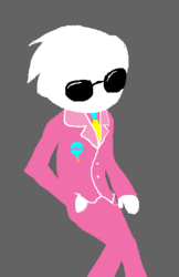 Size: 323x500 | Tagged: safe, artist:syntheticearth, pinkie pie, g4, dave strider, homestuck