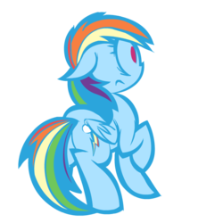 Size: 650x650 | Tagged: safe, artist:lazy, rainbow dash, pony, g4, female, solo