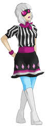 Size: 728x2025 | Tagged: safe, artist:emberfan11, photo finish, human, g4, female, humanized, solo