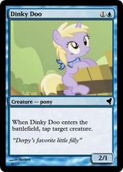 Size: 375x523 | Tagged: safe, artist:aurais, dinky hooves, g4, card, magic the gathering