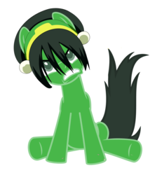 Size: 900x1050 | Tagged: safe, artist:perma-banned, pony, g4, angry, avatar the last airbender, simple background, solo, toph bei fong, transparent background, vector